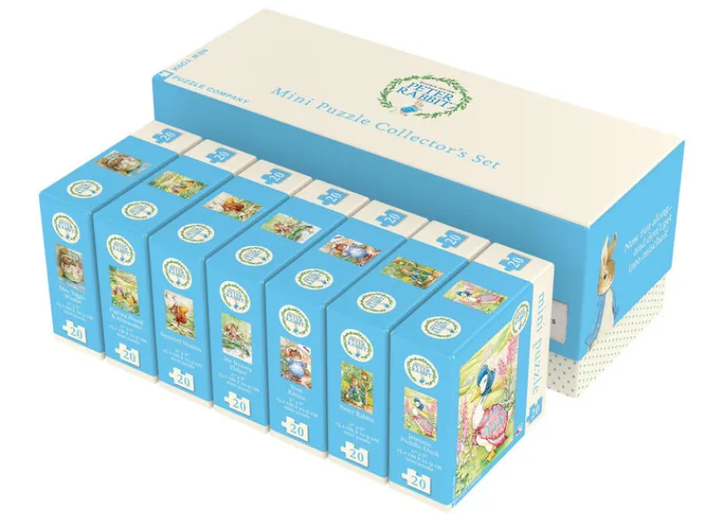 New York Puzzle Mini Puzzle Collector's Sets | Whimsical | Beatrix Potter Mini Puzzle Collector's Set Set of 7 Mini Puzzles