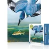 New York Puzzle Birds & Wildlife | Belted Kingfisher Mini 100 Piece Mini Puzzle