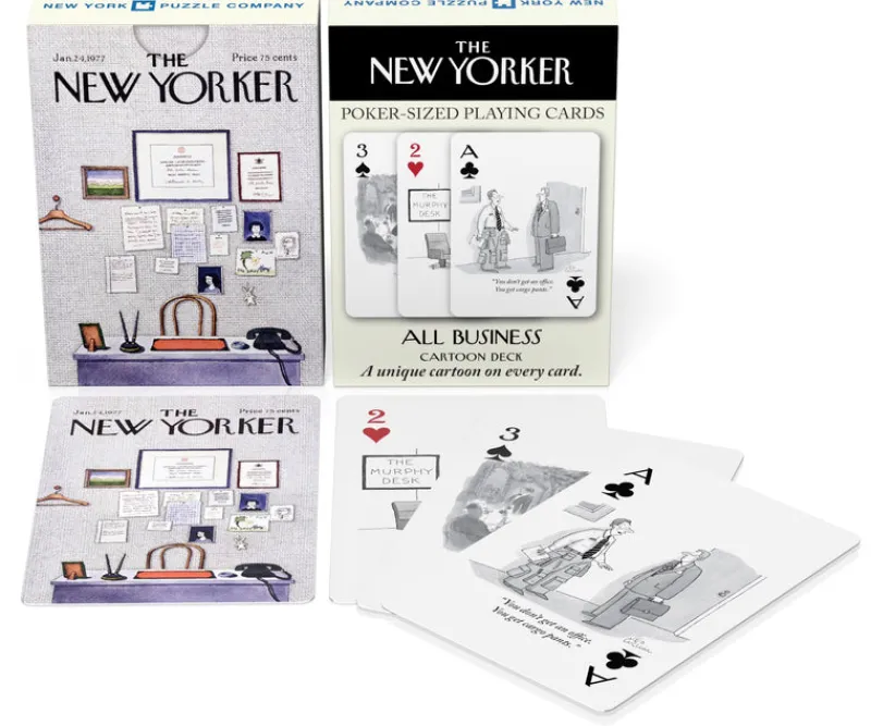 New York Puzzle The New Yorker Magazine | Business and Office Cartoons Playing Cards Single Standard Deck