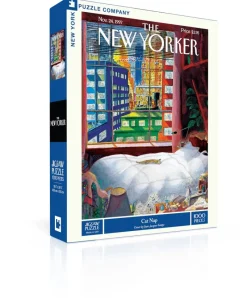 New York Puzzle Travel, Maps & Cities | Pets | Cat Nap 1000 Piece Jigsaw Puzzle