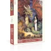 New York Puzzle Whimsical | Fantasy & Space Travel | Chat with a Dragon 500 Piece Jigsaw Puzzle