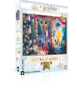New York Puzzle Fantasy & Space Travel | Christmas & Winter | Christmas at Hogwarts 500 500 Piece Jigsaw Puzzle