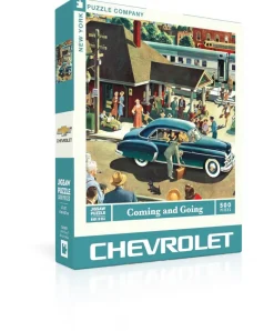 New York Puzzle Classic Cars | Coming and Going 500 Piece Jigsaw Puzzle