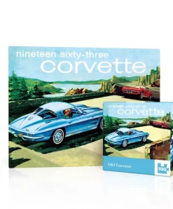 New York Puzzle Sports & Leisure | Classic Cars | 1963 Corvette Mini 100 Piece Mini Puzzle