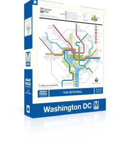 New York Puzzle Travel, Maps & Cities | DC Metro Map 500 Piece Jigsaw Puzzle