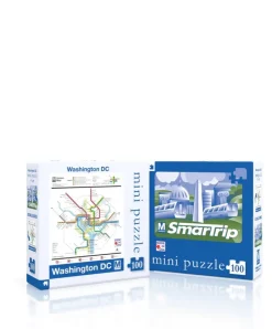 New York Puzzle Travel, Maps & Cities | DC Metro Map Mini 100 Piece Mini Puzzle