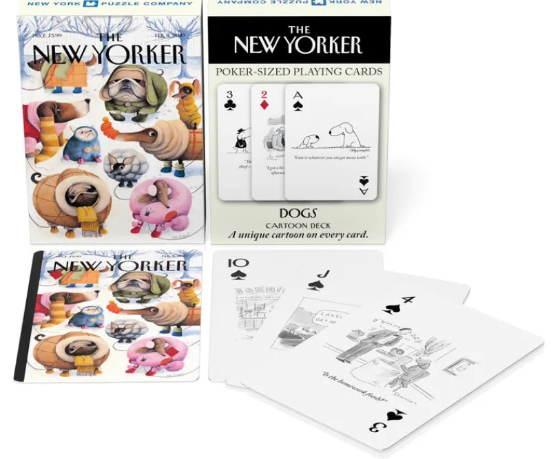 New York Puzzle The New Yorker Magazine | Dog Cartoons Playing Cards Single Standard Deck