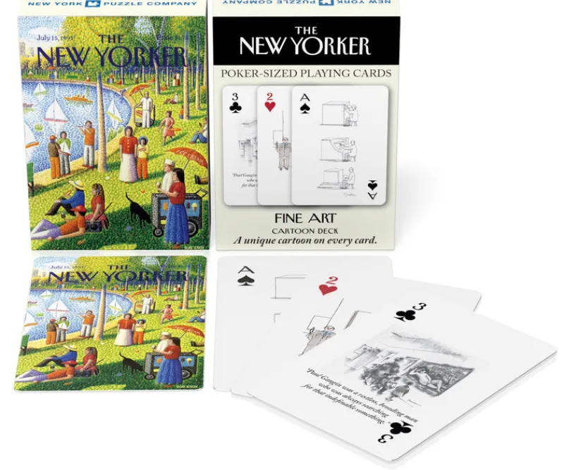 New York Puzzle The New Yorker Magazine | Fine Arts Cartoons Playing Cards Single Standard Deck