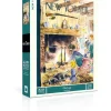 New York Puzzle Pets | Fall, Halloween & Thanksgiving | Glo-Logs 500 Piece Jigsaw Puzzle