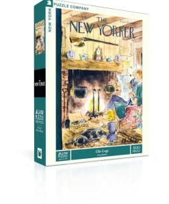 New York Puzzle Pets | Fall, Halloween & Thanksgiving | Glo-Logs 500 Piece Jigsaw Puzzle