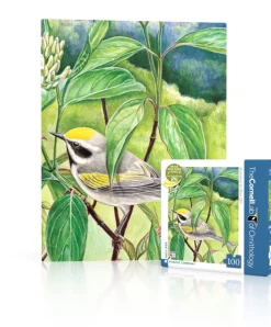 New York Puzzle Spring, Easter & Summer | Birds & Wildlife | Golden-winged Warbler Mini 100 Piece Mini Puzzle
