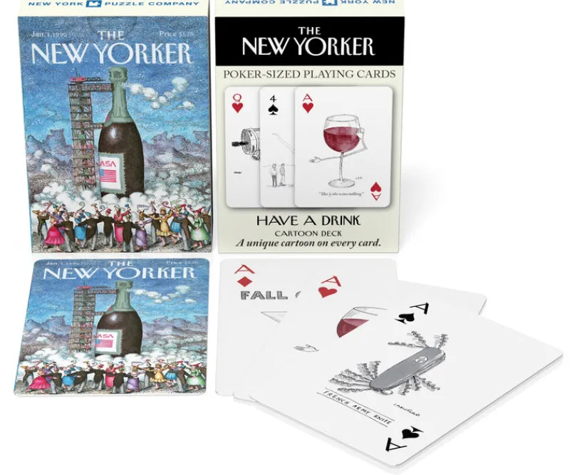 New York Puzzle The New Yorker Magazine | Have a Drink Cartoons Playing Cards Single Standard Deck