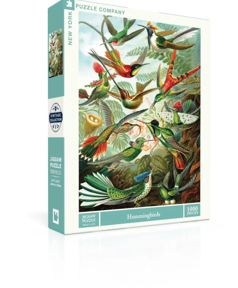 New York Puzzle Botanical, Garden & Farm | Birds & Wildlife | Hummingbirds 1000 Piece Jigsaw Puzzle