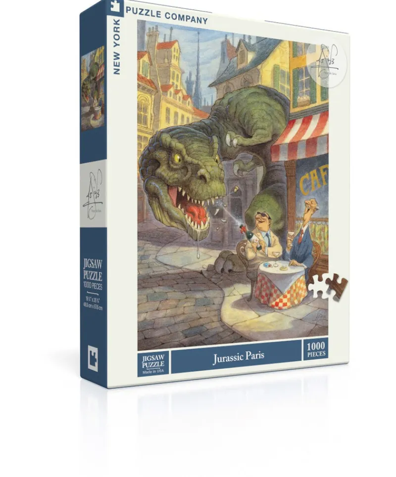 New York Puzzle Whimsical | Food & Drink | Jurassic Paris 1000 Piece Jigsaw Puzzle