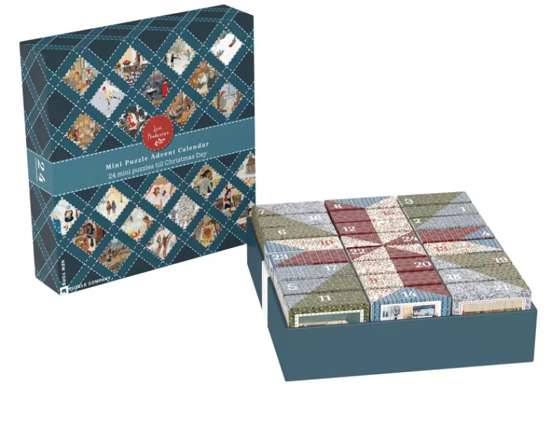 New York Puzzle Mini Puzzle Collector's Sets | Advent Calendars | Loré Pemberton Advent Calendar Set of 24 Mini Puzzles