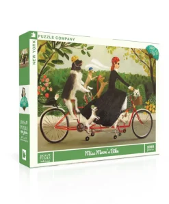 New York Puzzle Spring, Easter & Summer | Pets | Miss Moon's Bike 1000 Piece Jigsaw Puzzle