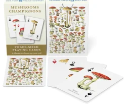 New York Puzzle Vintage Images | Mushroom Playing Cards Single Standard Deck