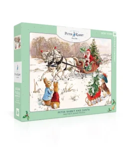 New York Puzzle Whimsical | Christmas & Winter | Peter Rabbit and Santa 1000 Piece Jigsaw Puzzle