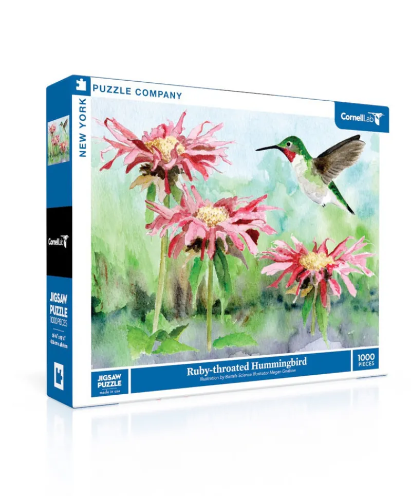 New York Puzzle Spring, Easter & Summer | Birds & Wildlife | Ruby-throated Hummingbird 1000 Piece Jigsaw Puzzle