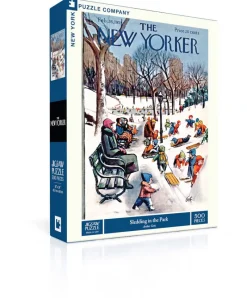 New York Puzzle Sports & Leisure | New York City | Sledding in the Park 500 Piece Jigsaw Puzzle