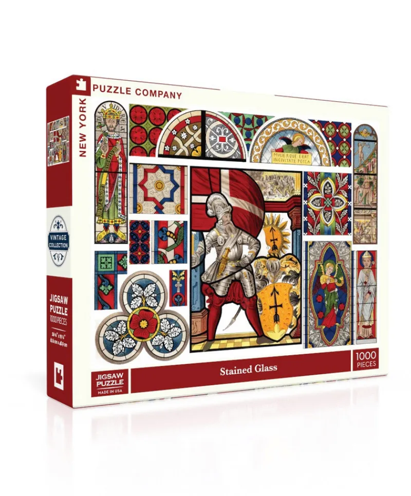 New York Puzzle Museum, Theatre, Arts & Music | Collections, Collage & Busy Scenes | Stained Glass 1000 Piece Jigsaw Puzzle