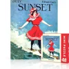 New York Puzzle Nautical, Coastal & Ocean Life | Surfer Girl Mini 100 Piece Mini Puzzle
