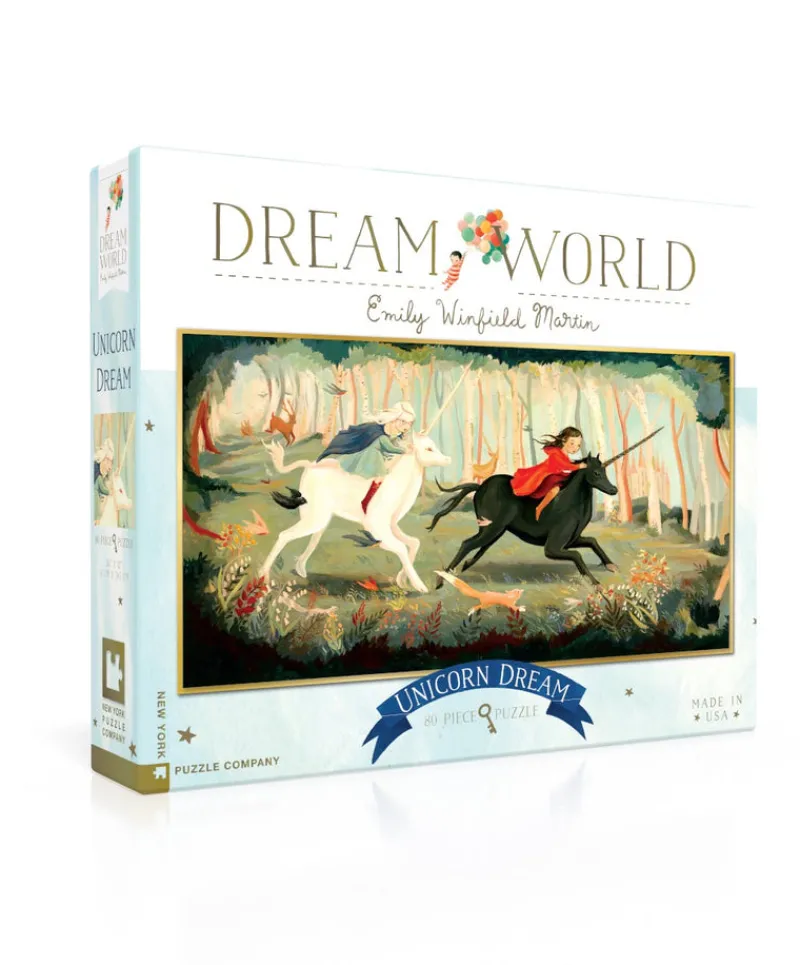 New York Puzzle Fantasy & Space Travel | Books & Reading | Unicorn Dream 80 Piece Jigsaw Puzzle