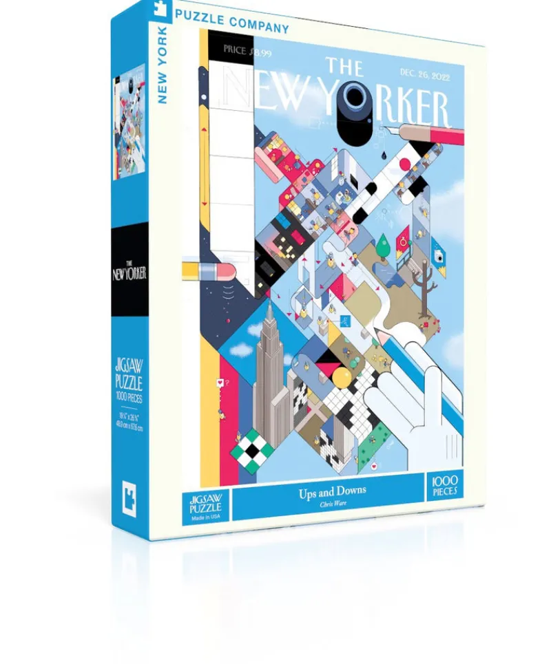 New York Puzzle Collections, Collage & Busy Scenes | Ups and Downs 1000 Piece Jigsaw Puzzle
