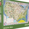 New York Puzzle Travel, Maps & Cities | Birds & Wildlife | Wildlife Map 2000 Piece Jigsaw Puzzle